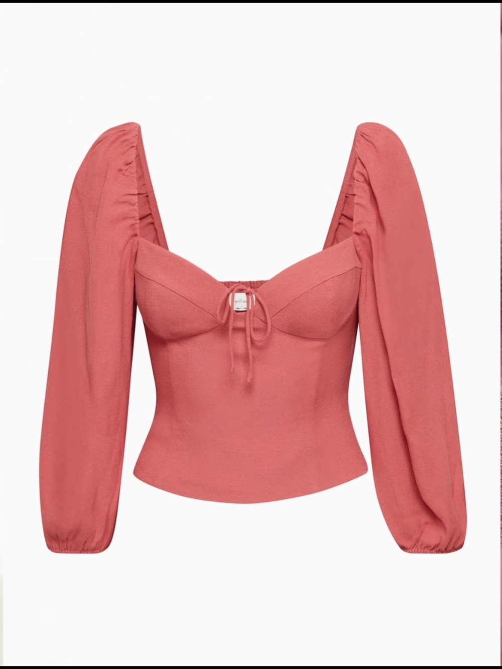 NWT ARITZIA Wilfred Novella Puff-sleeve Sweetheart Blouse - Picture 6 of 8
